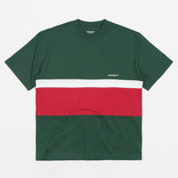 Carhartt Trin T-Shirt in Treehouse and White / Arcade thumbnail