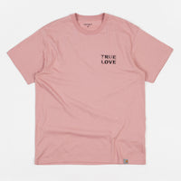 Carhartt True Love T-Shirt - Soft Rose / Black thumbnail
