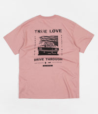 Carhartt True Love T-Shirt - Soft Rose / Black
