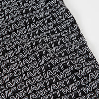 Carhartt Typo T-Shirt - Black / White thumbnail