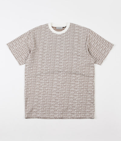 Carhartt Typo T-Shirt - Wax / Hamilton Brown