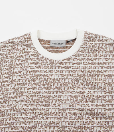 Carhartt Typo T-Shirt - Wax / Hamilton Brown