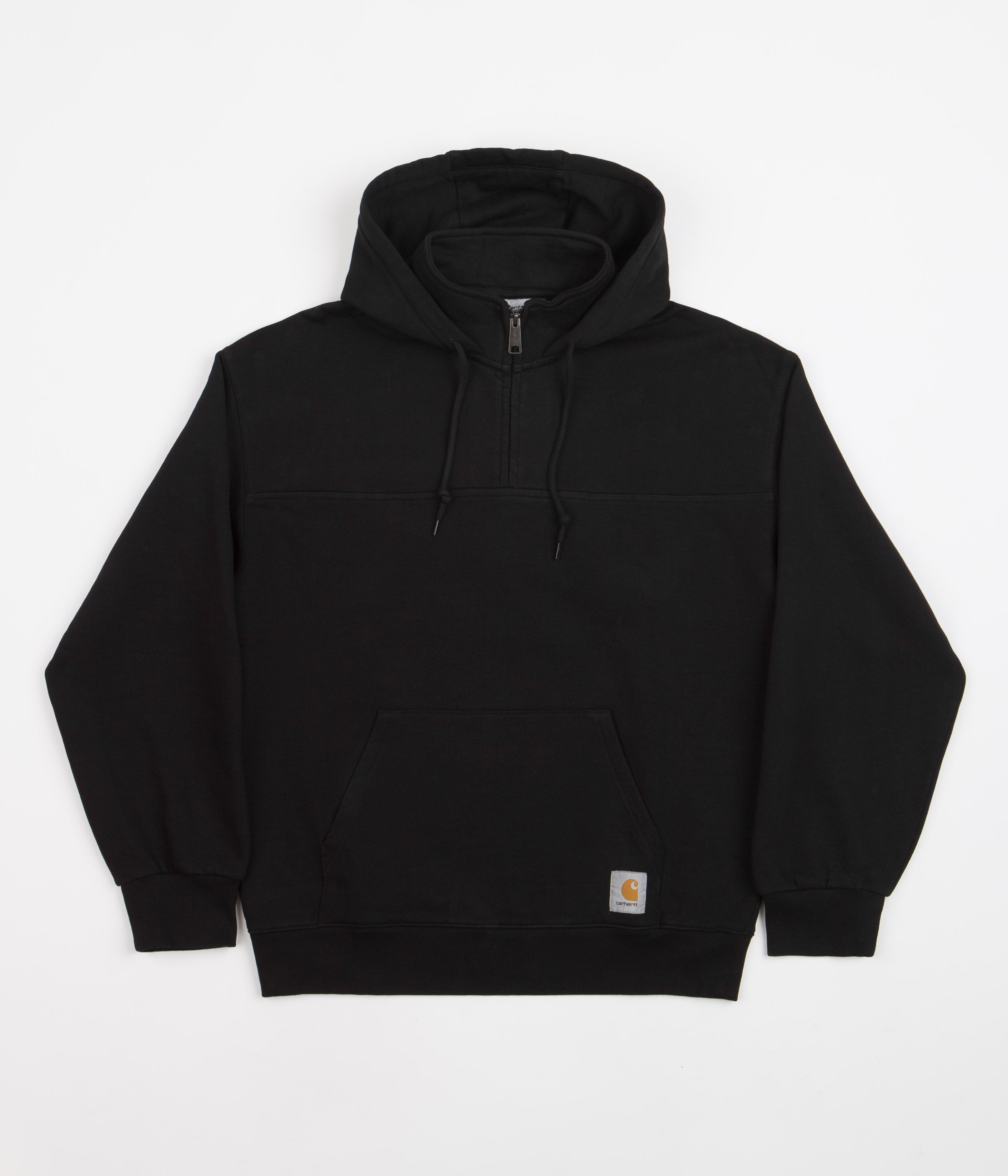 Carhartt Wade Half Zip Hoodie Black Flatspot