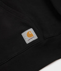 Carhartt Wade Half Zip Hoodie - Black | Flatspot