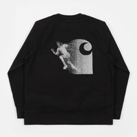 Carhartt Warp Sweatshirt - Black / Reflective Grey thumbnail