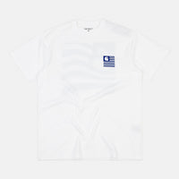 Carhartt Waving State Flag T-Shirt - White / Lapis thumbnail