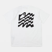 Carhartt Wavy State T-Shirt - White / Black thumbnail