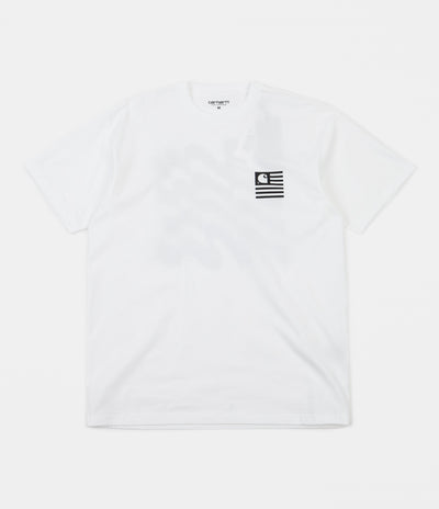 Carhartt Wavy State T-Shirt - White / Black