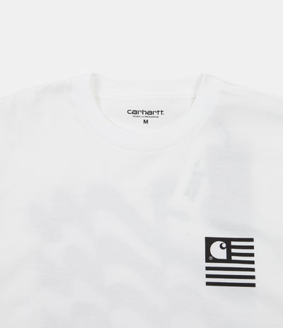 Carhartt Wavy State T-Shirt - White / Black