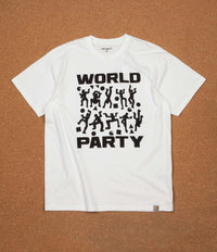 Carhartt World Party T-Shirt - White / Black