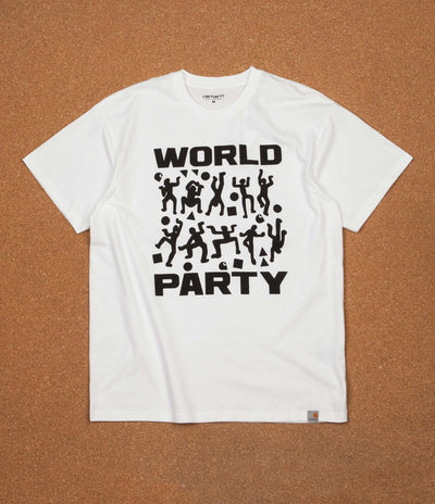 Carhartt World Party T-Shirt - White / Black