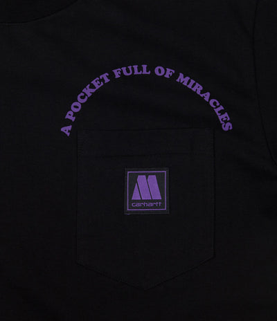Carhartt x Motown Pocket T-Shirt - Black / Prism Violet