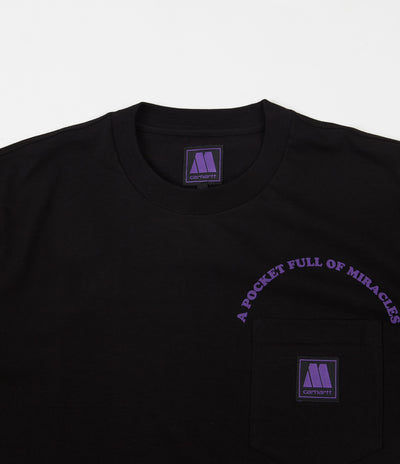 Carhartt x Motown Pocket T-Shirt - Black / Prism Violet