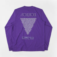 Carhartt x Motown Sublabels Long Sleeve T-Shirt - Prism Violet thumbnail
