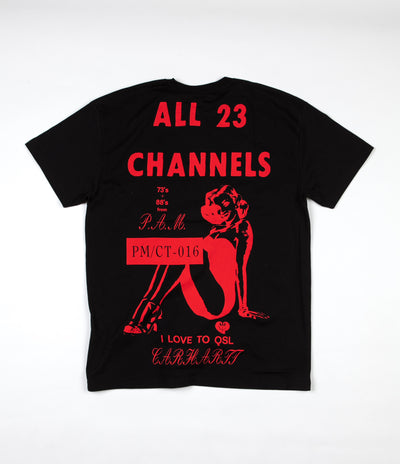 Carhartt x PAM Radio Club All Channels T-Shirt - Black