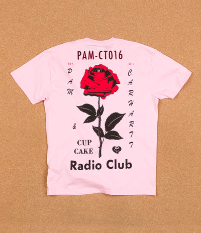 Carhartt x PAM Radio Club L.A. T-Shirt - Vegas Pink