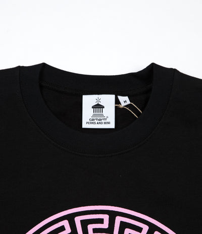 Carhartt x PAM Radio Club Logo Sweatshirt - Black / Vegas Pink
