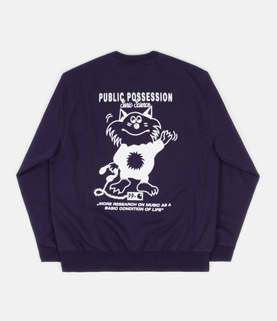 Carhartt x Relevant Parties Public Possession Crewneck Sweatshirt - Blue / Light Blue