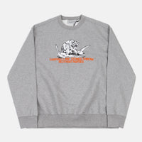 Carhartt x Relevant Parties Stones Throw Crewneck Sweatshirt - Grey Heather thumbnail