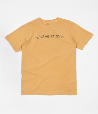 Carpet Co. Pigment Dyed Puff Ink T-Shirt - Mustard