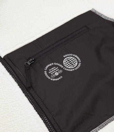 Carrier Goods Borg Zip Through Fleece - Ecru
