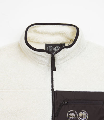 Carrier Goods Borg Zip Through Fleece - Ecru
