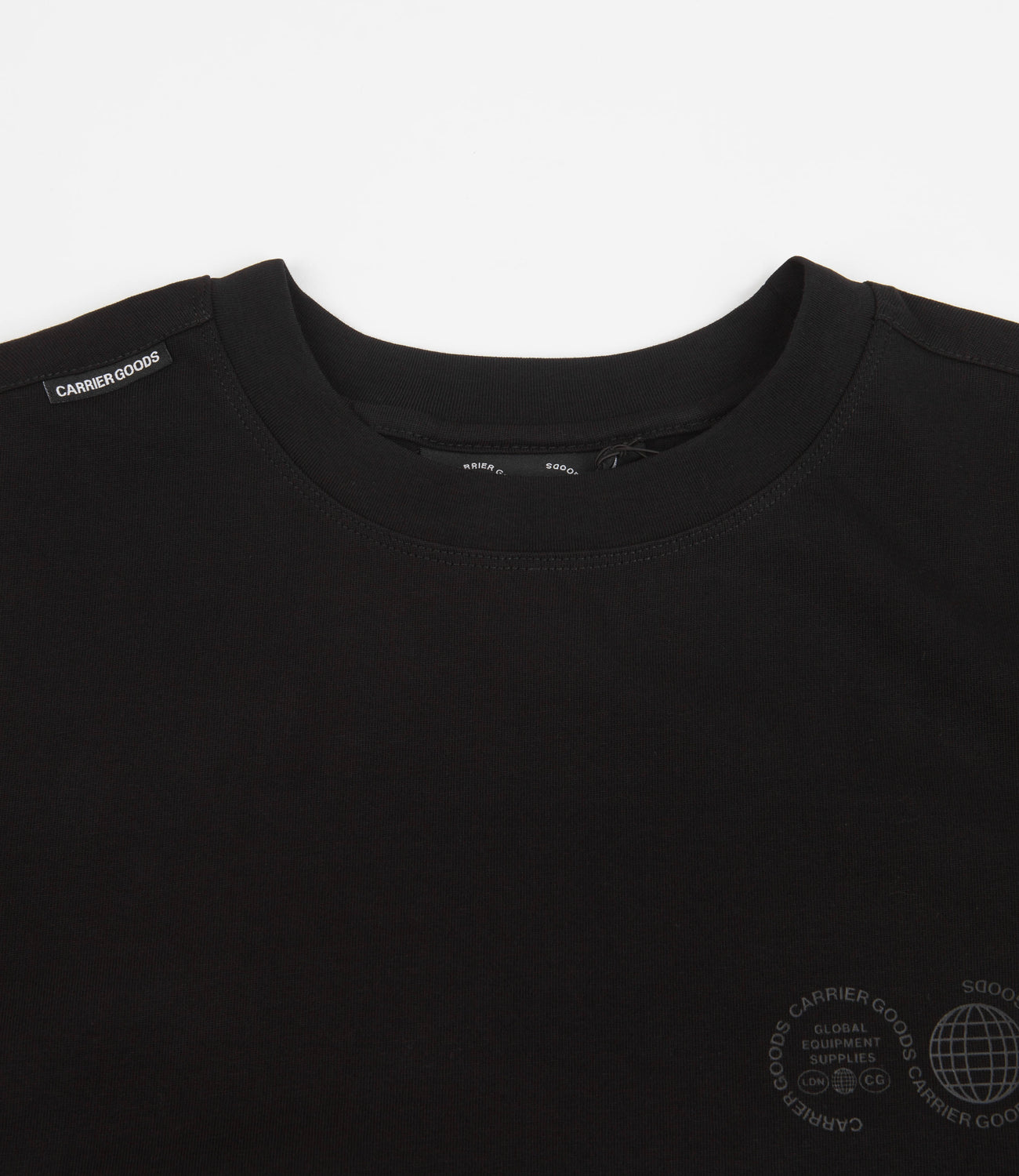 Carrier Goods Core Logo T-Shirt - Black | Flatspot