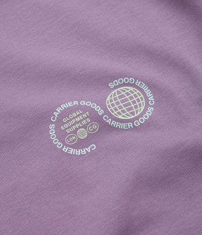 Carrier Goods Globe T-Shirt in Purple Sage