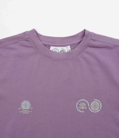 Carrier Goods Globe T-Shirt in Purple Sage