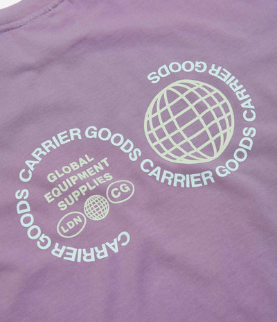 Carrier Goods Globe T-Shirt in Purple Sage