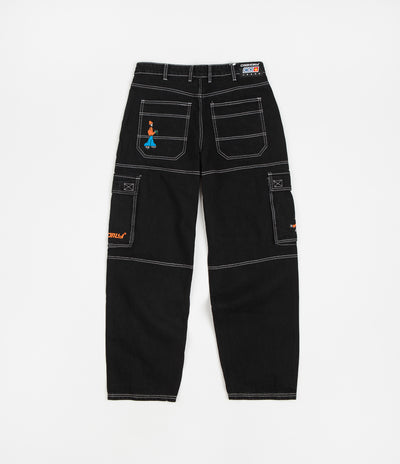 Cash Only Aleka Cargo Jeans - Washed Black
