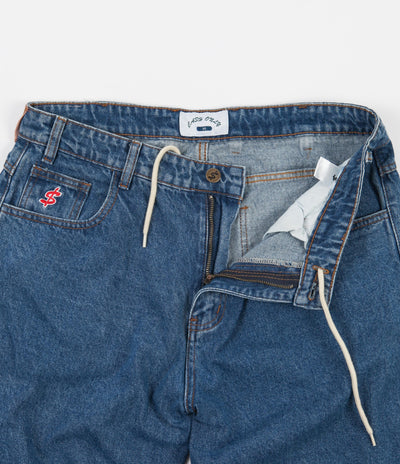 Cash Only Baggy Denim Jeans - Washed Indigo