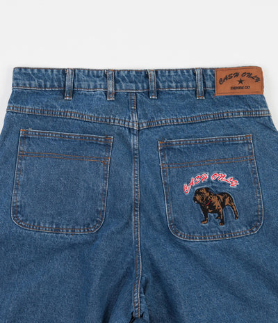 Cash Only Baggy Denim Jeans - Washed Indigo