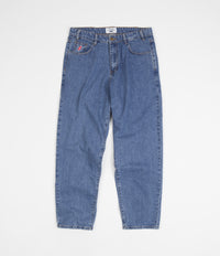 Cash Only Baggy Jeans - Washed Indigo / Gold