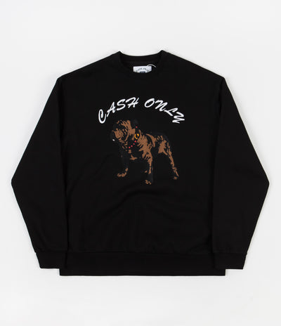 Cash Only Bulldog Crewneck Sweatshirt - Black