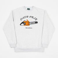 Cash Only Chainsaw Embroidered Crewneck Sweatshirt - Ash Heather thumbnail