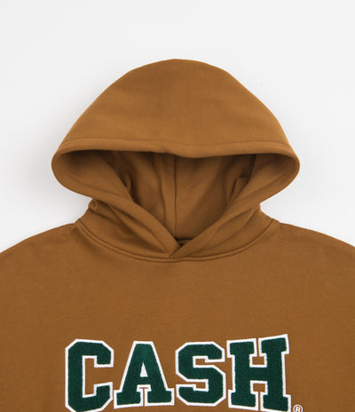 Cash Only College Chenille Hoodie - Brown