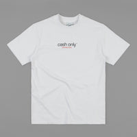 Cash Only Corp Logo T-Shirt - White thumbnail