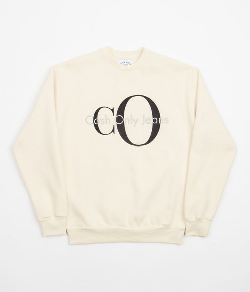 Cash Only Jeans Crewneck Sweatshirt - Cream