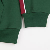 Cash Only Panel Hoodie - Forest Green / Burgundy thumbnail