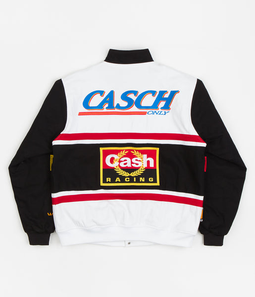 Cash Only Racing Jacket - White / Black | Flatspot