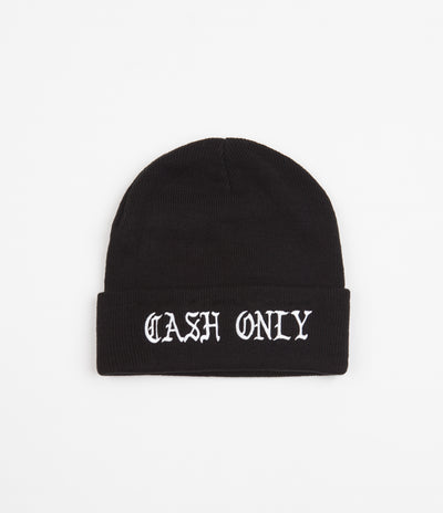 Cash Only Script Beanie - Black