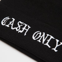 Cash Only Script Beanie - Black thumbnail