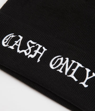 Cash Only Script Beanie - Black