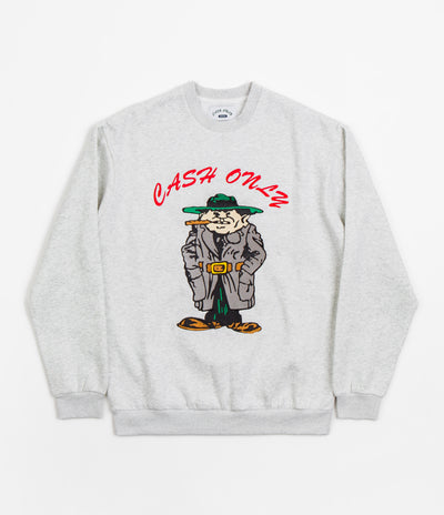 Cash Only Wise Guy Crewneck Sweatshirt - Ash Grey
