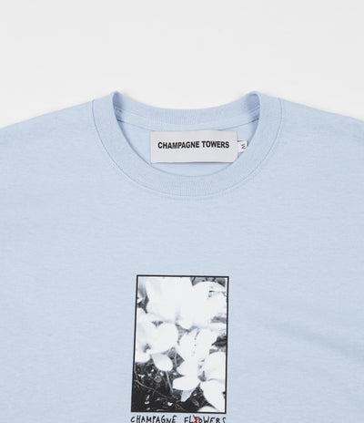 Champagne Towers Champagne Flowers T-Shirt - Light Blue