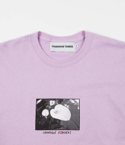 Champagne Towers Champagne Flowers T-Shirt - Light Purple