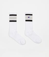 Champion Crew Socks - White / Grey / Black