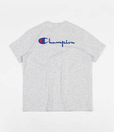 Champion Embroidered Back Logo T-Shirt - Grey