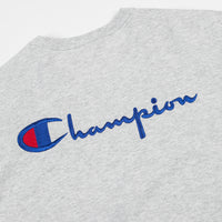 Champion Embroidered Back Logo T-Shirt - Grey thumbnail